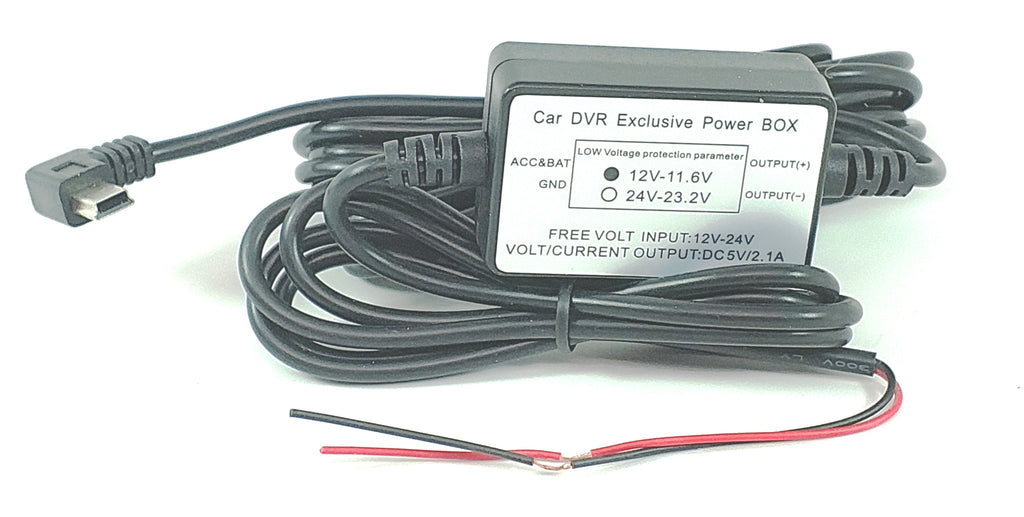 12 Volt Hard Wire Power Cable for Dash Cams! Replaces Cig Lighter Charger! Installs in minutes!