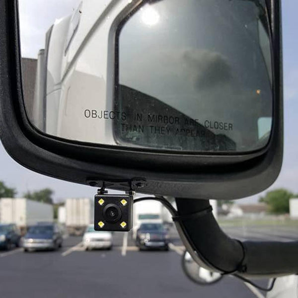 2 Camera 1080P Trucker Dash Cam - Record 2 Viewpoints at Once! Add GPS to Track Speed/Location!